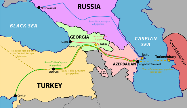 Αγωγός Τουρκμενιστάν, Αζερμπαϊτζάν, Τουρκία, Ευρώπη