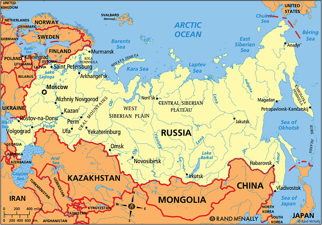ΓΡΑΦΗΜΑ - χάρτης, Ρωσία
